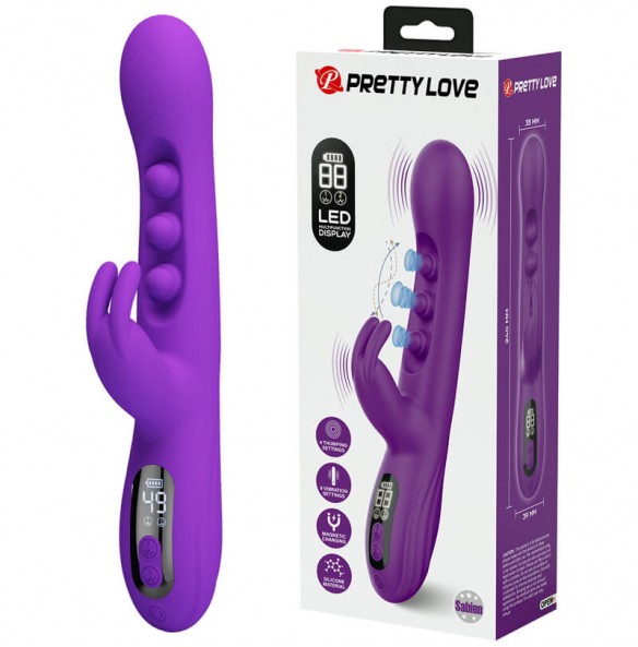 PRETTY LOVE - Sabien LED Display Vibration Thumping Massager (Chargeable - Purple) PRETTY LOVE - Sabien LED Display Vibration Thumping Massager (Chargeable - Purple)